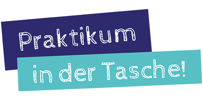 Praktikum in der Tasche Logo